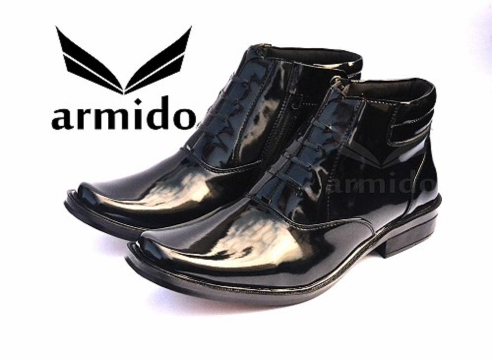 SEPATU PDH VR-03 SEPATU KERJA PRIA KULIT KILAP RESLETING TNI POLRI