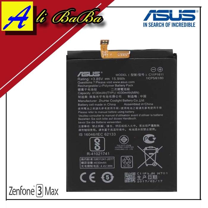 Baterai Handphone Asus Zenfone 3 Max Zc52otl X008DC Batre HP Battery