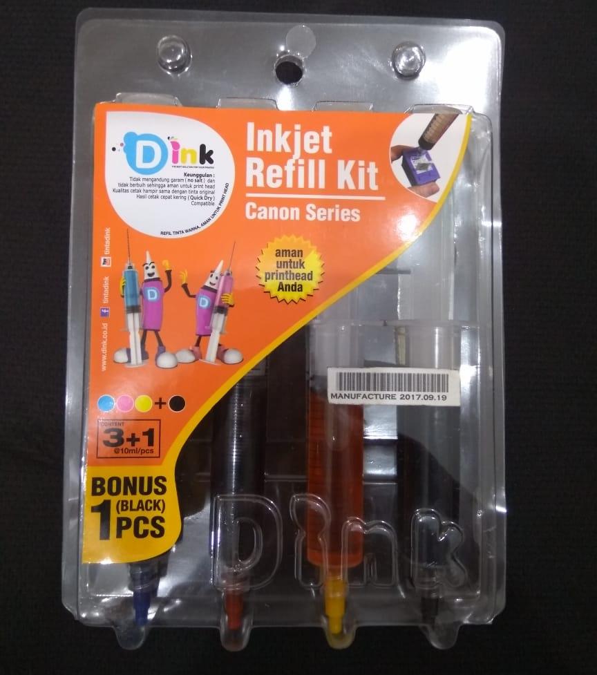 Refill tinta warna untuk printer Canon merk D Ink