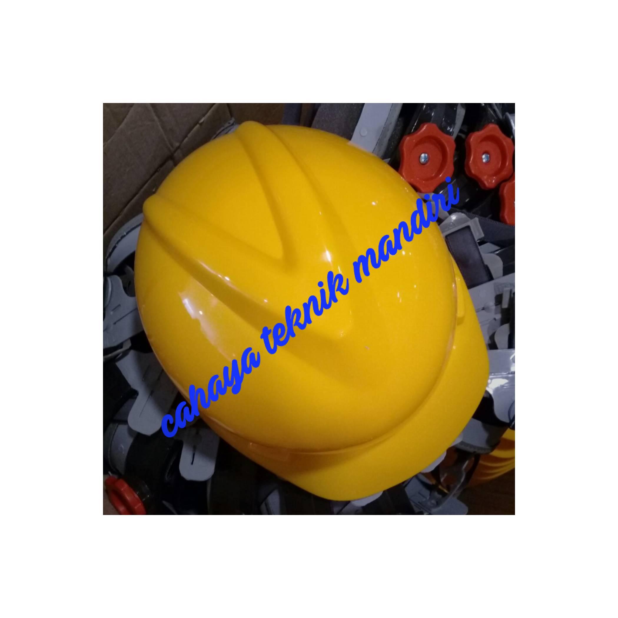 helmet safety msa lokal with fastrac kuning / putar / helm safety msa