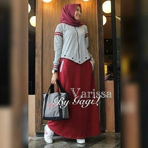 Varisa Dress Baju Gamis Casual by Nasywa Collections