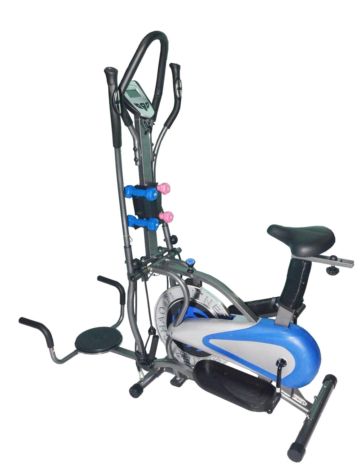 TOTAL FITNESS - Sepeda Statis Orbitrek Elit Plat 5 in 1 - Elliptical bike - Alat Fitness - Latihan Kardio