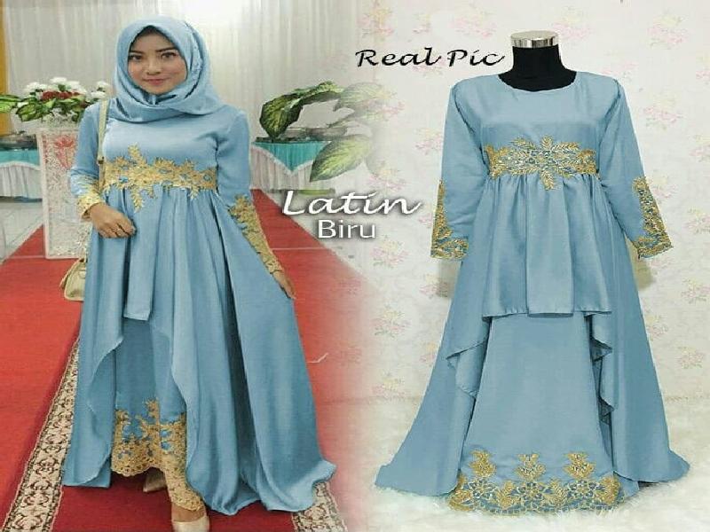 120711 GAMIS PESTA LATIN BIRU