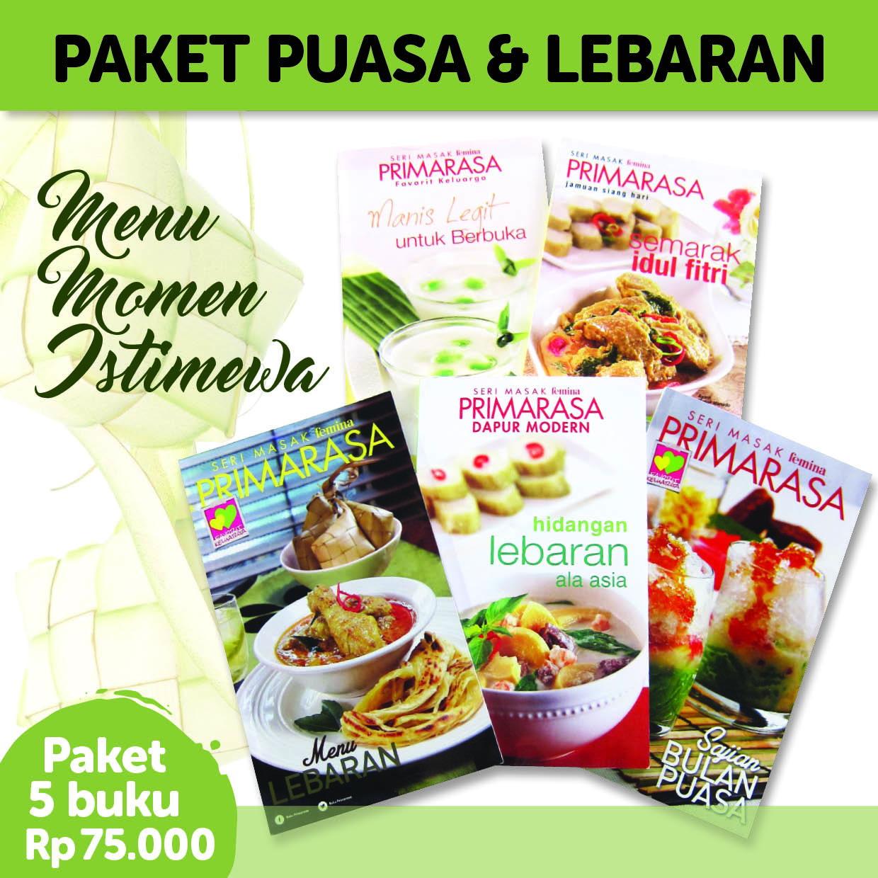 TERLARIS PAKET PRIMARASA 5 BUKU MASAK PUASA & LEBARAN