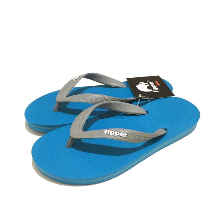 Sedang Diskon!! Sandal Fipper Slick Turqoise Grey - ready stock