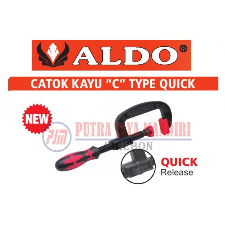 Aldo Alat Klem Penjepit Catok Kayu C / Woodworking Clamp C 2inch