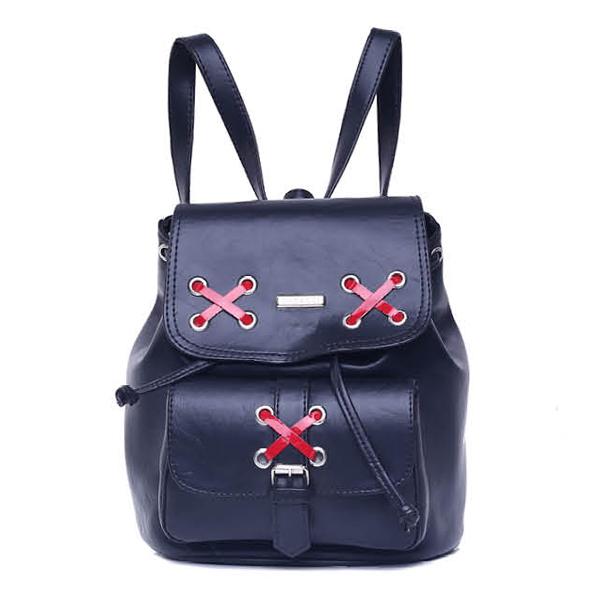 GARUCCI Tas Ransel Wanita - Bahan Vida - 35x17x25 Murah & Berkualitas (Hitam) TAB 0956