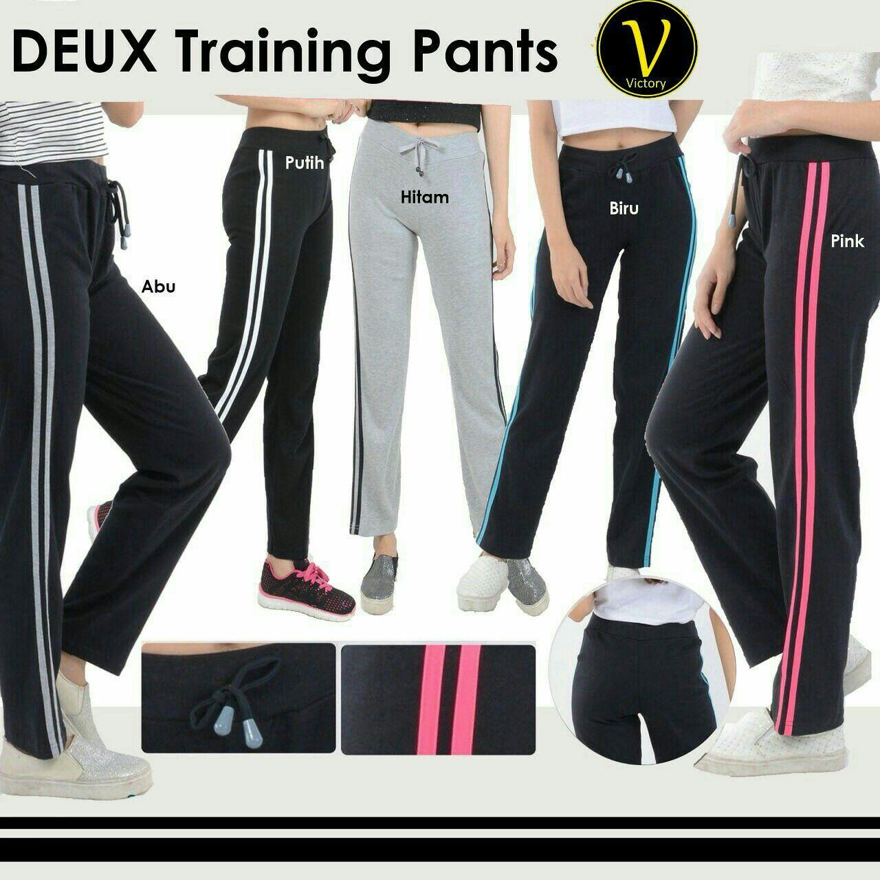 Deux Training Pants Celana Senam Celana Olahraga Celana Fitnes Celana Zumba Baju Zumba Legging Yoga Legging Aerobik