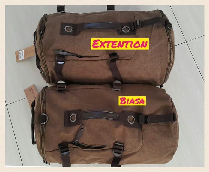 Tas Ransel ROUNDED Ext (bisa di selempang dan jinjing) + Extension 12 cm
