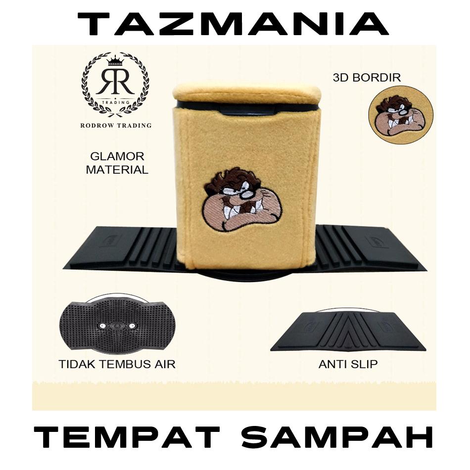Tempat Sampah Mobil Motif Tazmania / Tong Sampah Mobil / Tempat Sampah Mobil Karakter Tazmania