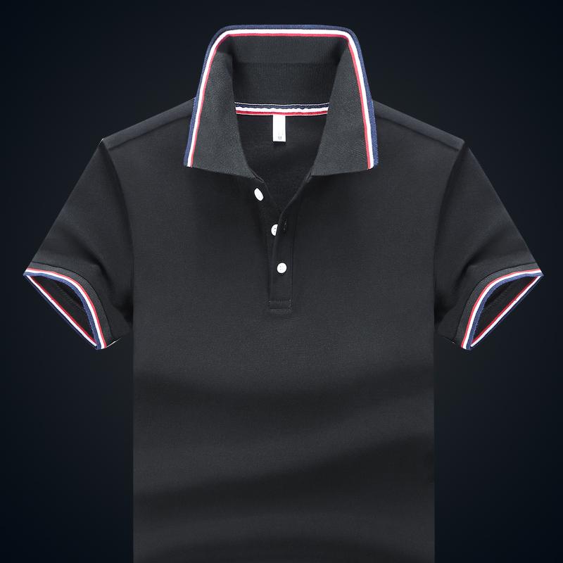 Pakaian pria Polo shirt lengan pendek pria Warna Polos Kerah Turndown kaos Couple Pria musim panas katun murni membentuk tubuh perusahaan Kaos Beli Kelompok