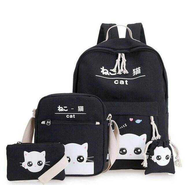 Promo Backpack Catty 4in1 / Tas Ransel 4in1 / Tas Ransel Sekolah Murah Diskon
