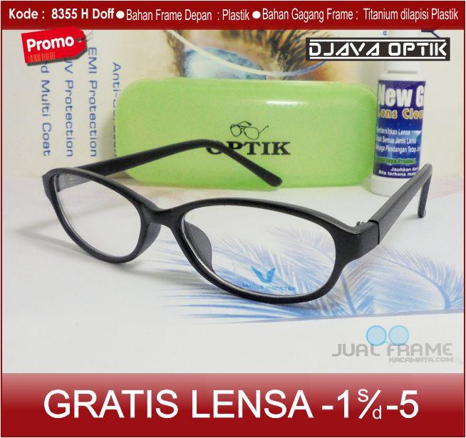 Frame Kacamata 8335 + Lensa minus/plus/silinder untuk pria dan wanita kacamata baca