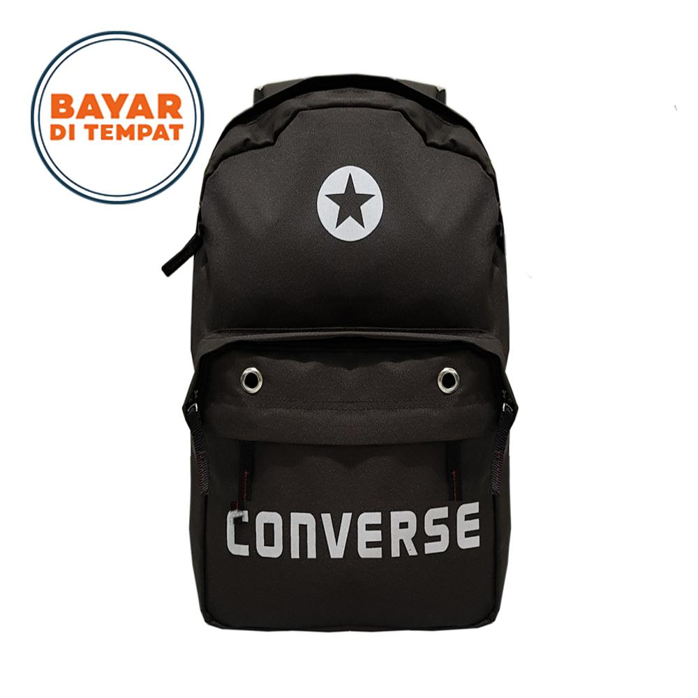 Tas Ransel Sekolah Tas Kuliah Tas Kantor Outdoor Tas Laptop Tas Murah Casual - Coffee + Raincover