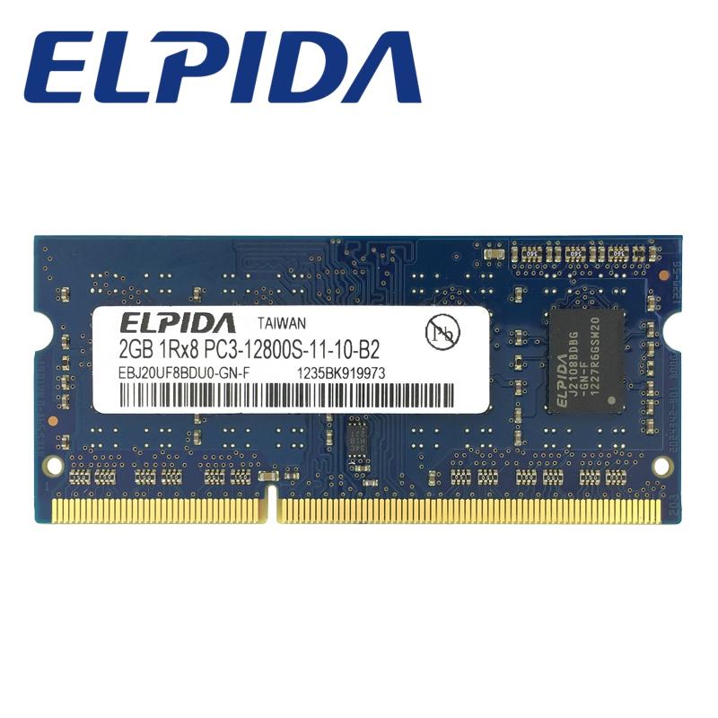 ELPIDA DDR3 2GB 1600mhz pc3-12800 so-dimm memory ram laptop 2GB PC3-12800 memoria notebook - intl