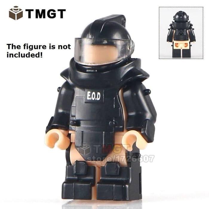 Sedang Diskon!! Anti Explosion Armor U002F Polisi Anti Huru Hara Swat Brick Minifigure - ready stock