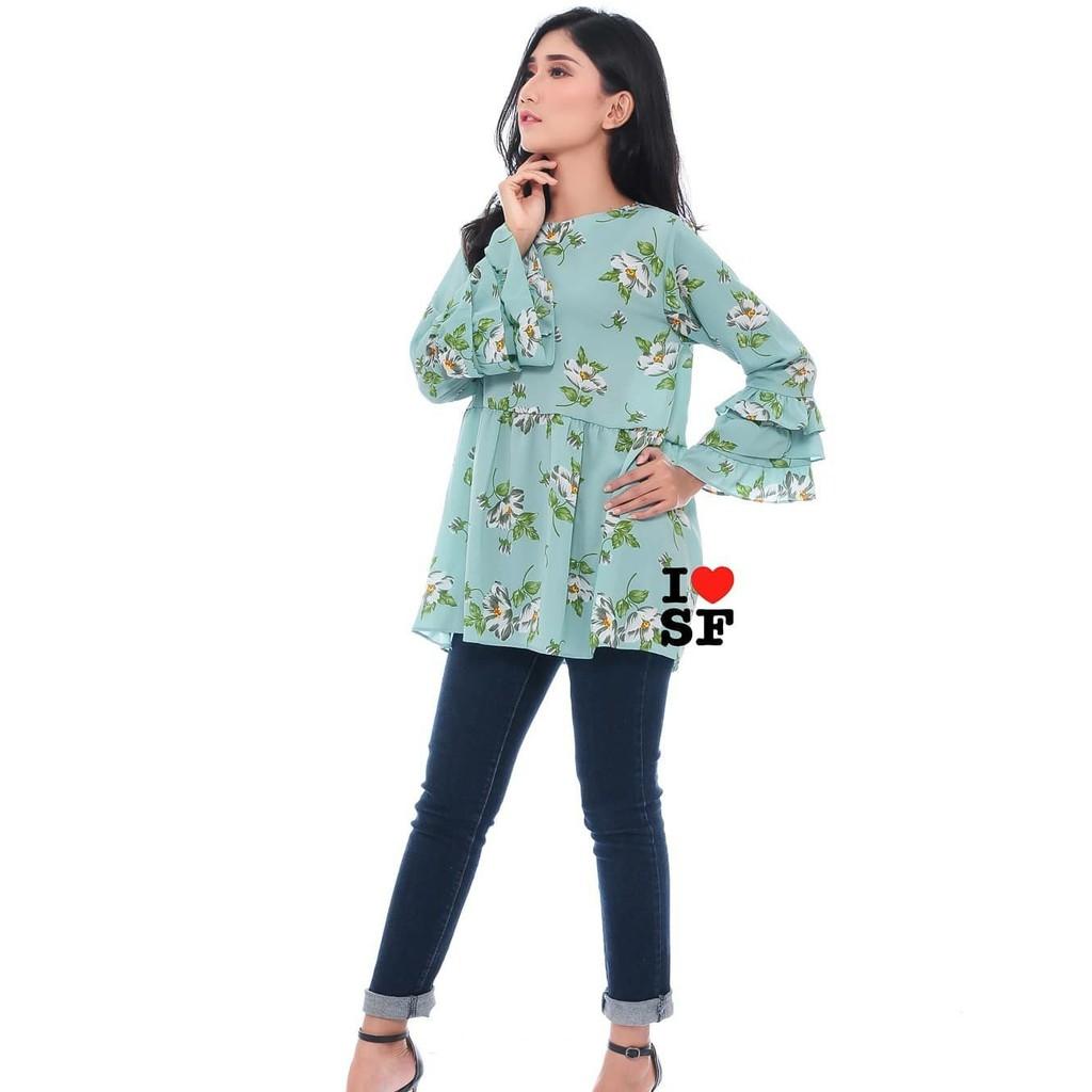 Amie Top Mint | Model Baju Terbaru | Baju Murah Bandung ABDG