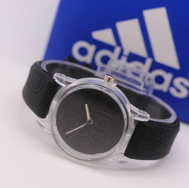 Jam Tangan Pria / Wanita Murah Adidas Sky Rubber Black| AMO Store
