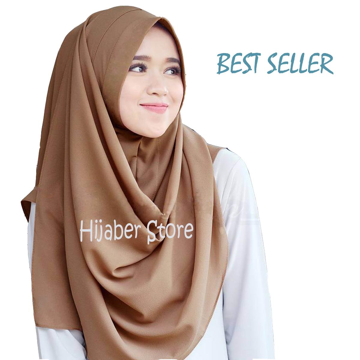 Jilbab / Hijab Pashmina Instan Zafina Bahan Bubble Premium (Panduan warna di Deskripsi)