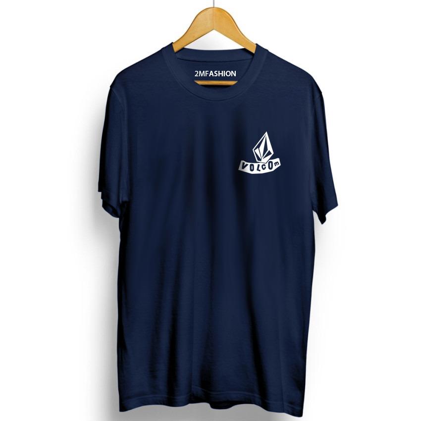 KAOS DISTRO VOLCOM - TSHIRT VOLCOM NAVY PREMIUM