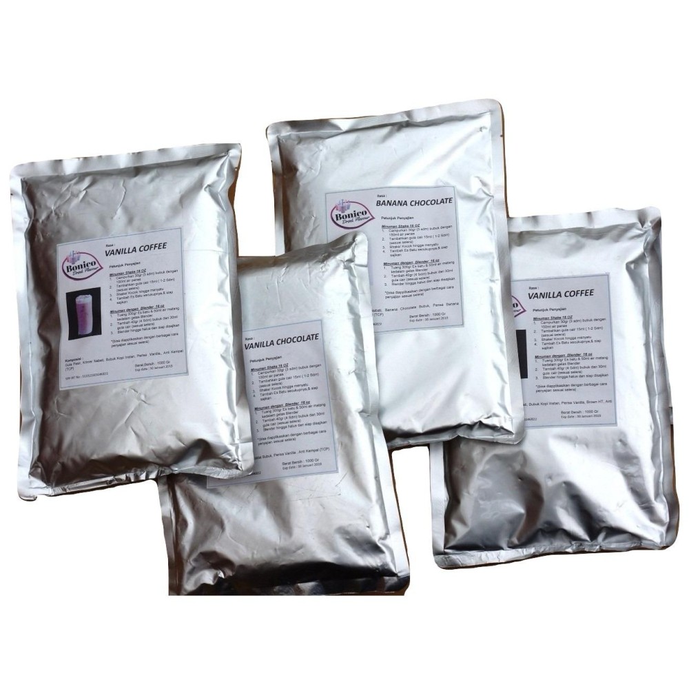 BONICO BANANA Drink Powder 1Kg Bubuk Minuman PISANG Drink Powder Ice Blend Milk Shake