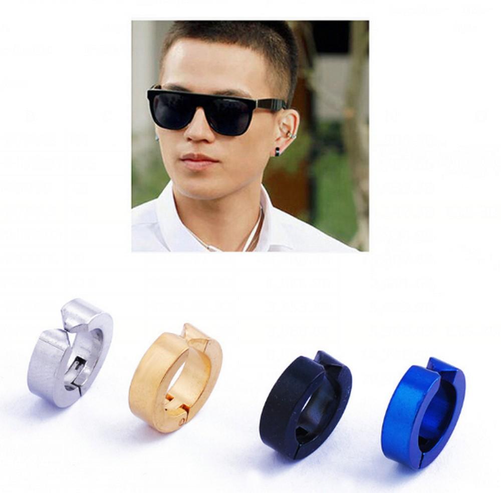 TOKO49 Anting magnet jepit magnet tanpa indik magnet / tindik pria - BIRU