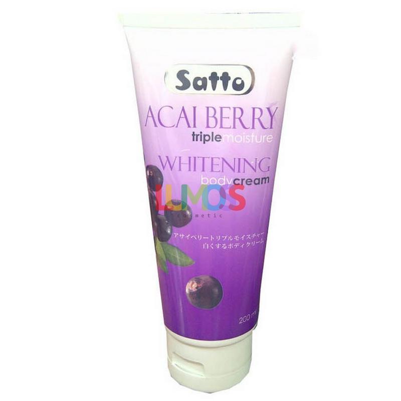 SATTO ACAI BERRY WHITENING BODY CREAM 200ML