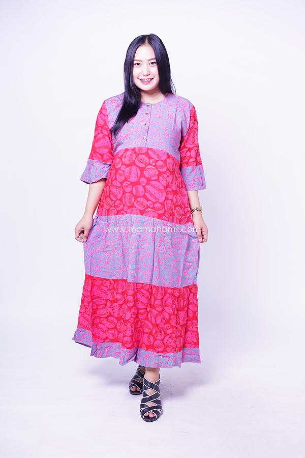 Mama Hamil Baju Hamil Menyusui Gamis Batik Katun Susun Antik - GMS 260 / Baju Hamil Lucu / Baju Hamil Modern / Baju Hamil Muslim / Baju Hamil Untuk Kerja /Baju Hamil Kerja Modis / Baju Hamil Kerja Lengan Panjang .