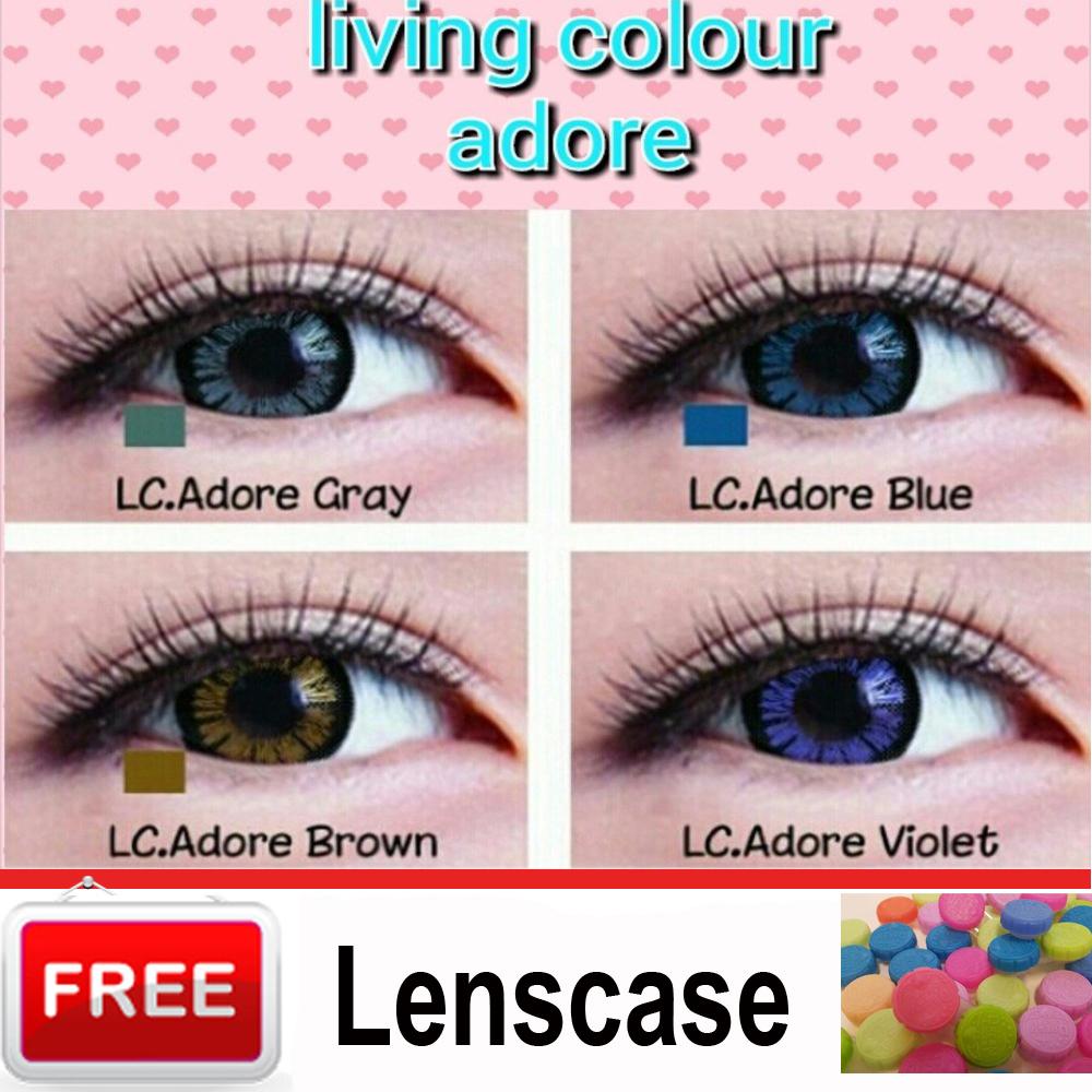 Softlens Living Color Adore Black Kualitas Super