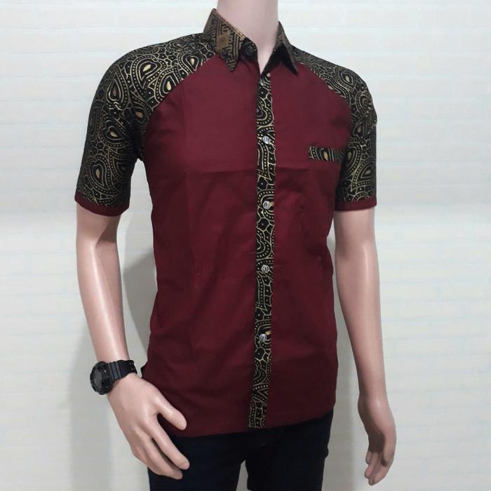 kemeja batik halus songket prada | asli BATIK PEKALONGAN INDONESIA