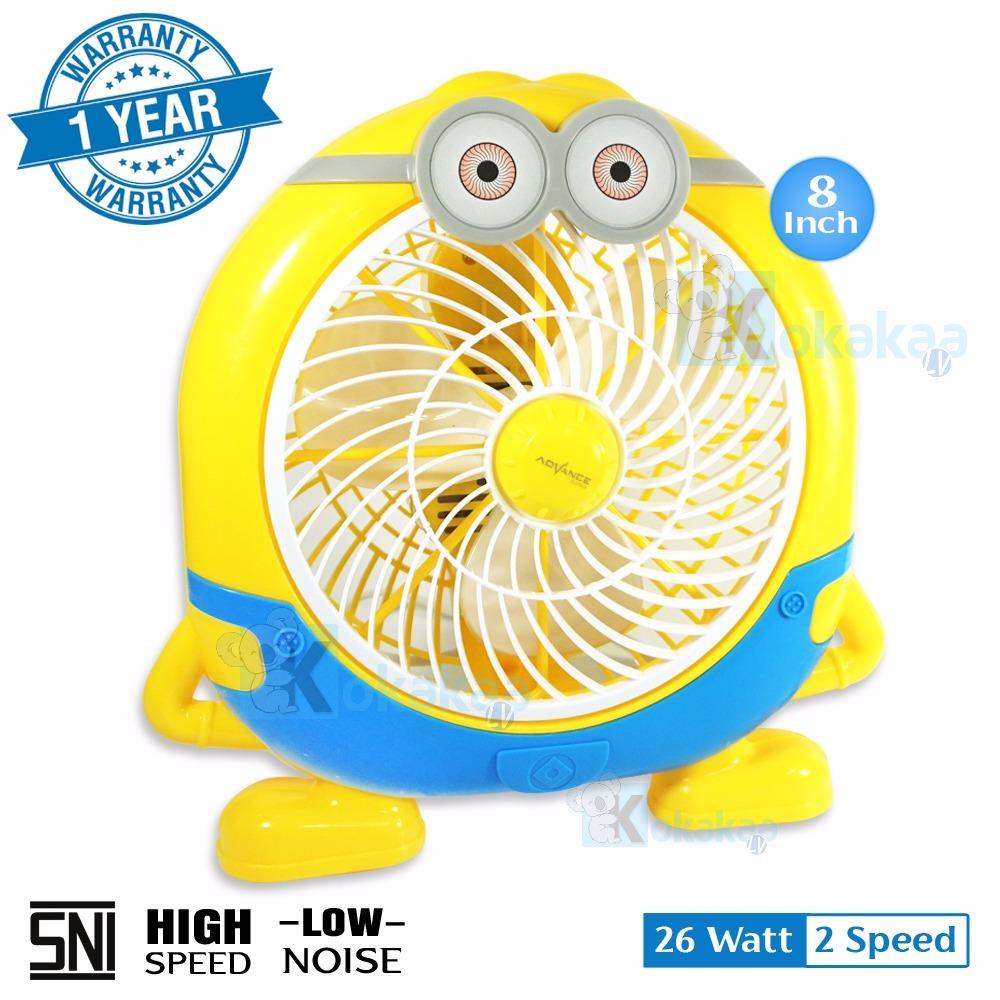 Advance Kipas Angin Mini Karakter Minion Desk Fan 8 in BF-08AX Low Watt