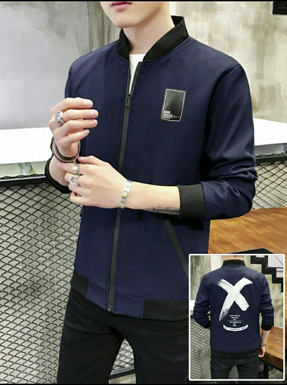 theclover JAKET X BOMB NAVY/ATASAN PRIA/jaket BOMBER
