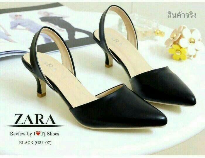 SEPATU ZARA NR01 HITAM SEPATU KERJA SEPATU SEKOLAH