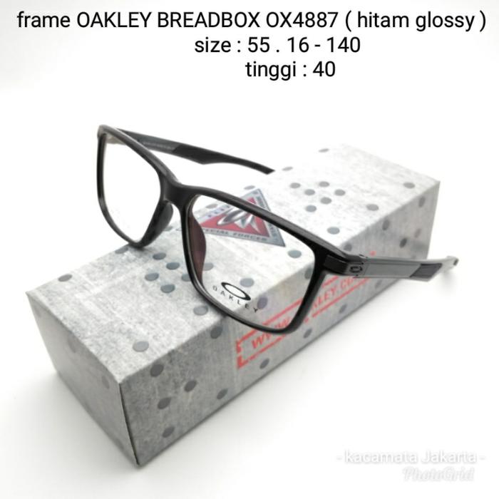 Hemat 10%!! Kacamata Oakley Breadbox Ox4887 ( Hitam Glossy ) Frame Kacamata Pria - ready stock