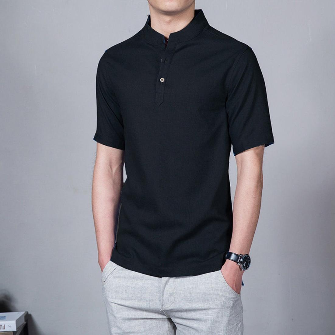 Baju koko Lazuardi bermerek Tangan Pendek Warna Hitam Distro Bandung Fashion Pria Keren Terbaru Nyaman di Pakai Simple Eleghan Tersedia 8 warna DISKON