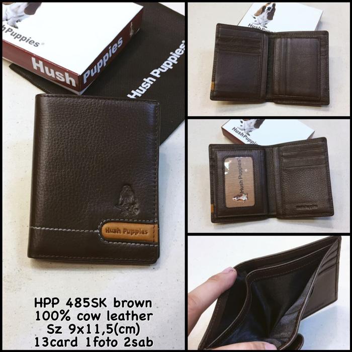Sedang Diskon!! Dompet Hush Puppies 485Sk Brown Suprem Dompet Cowok Dompet Kulit Pria - ready stock