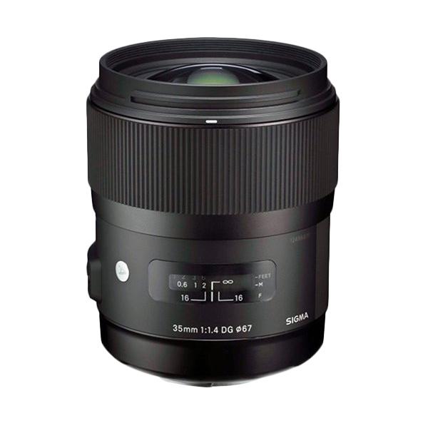 Sigma For Canon 35mm f/1.4 DG HSM  ART Lensa Kamera Hitam