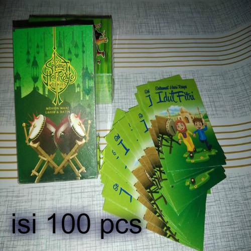 Membeli Amplop Lebaran Lucu 1 Pack Isi 100 Lembar Motif Warna