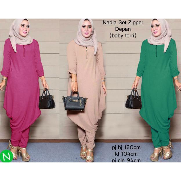 65202 NADIA SET/STELAN MUSLIM WANITA/STELAN WANITA/BAJU MUSLIM MURAH - KLDGNJS