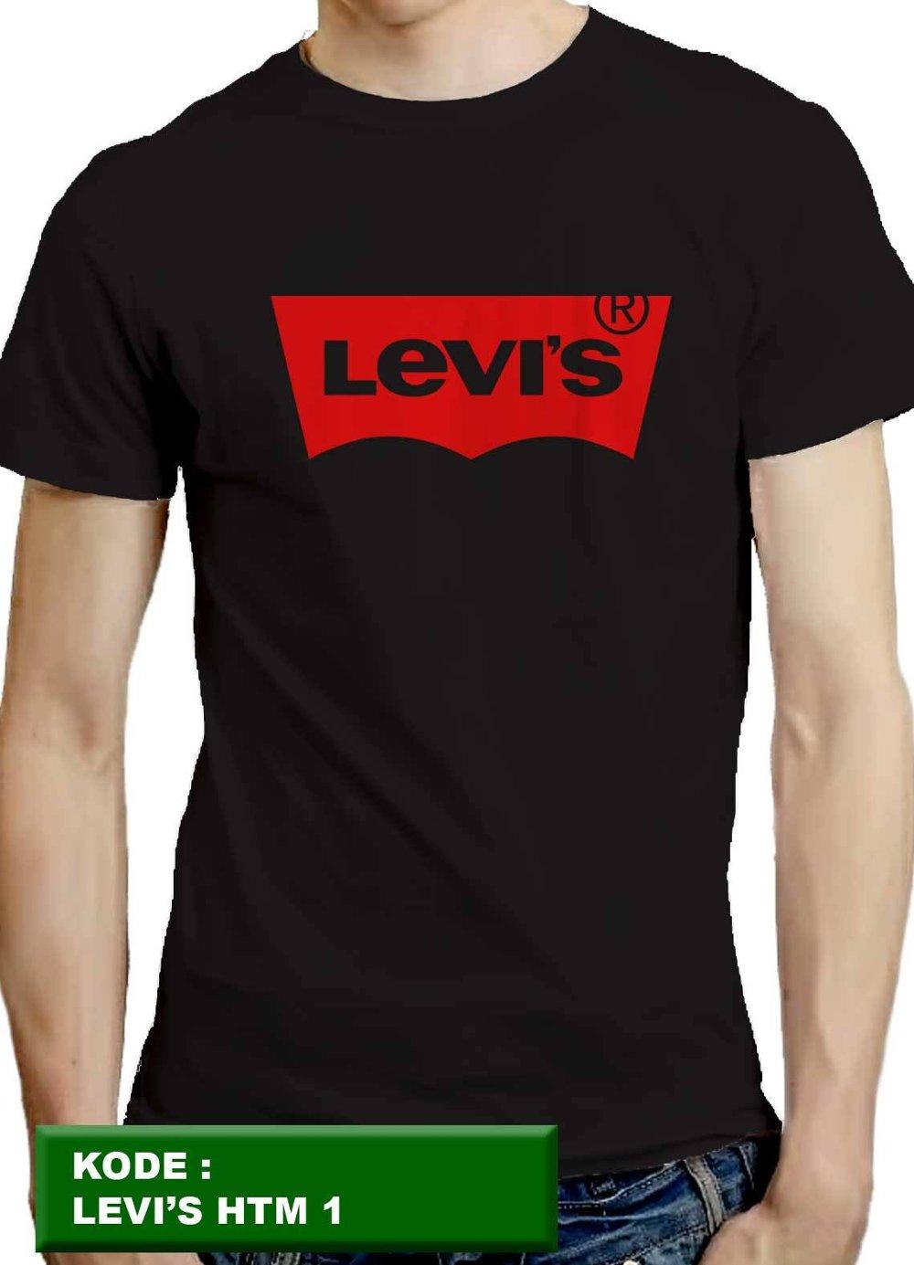 Kaos levis, levi's, baju, kaos distro, kaos cowok, kaos pria, pakaian pria, tshirt, kaos hitam 1, jeryhansen di lapak jeryhansen jeryhansen