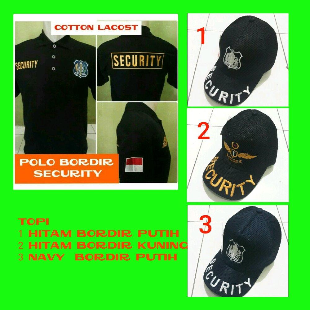 Paket kaos polo security plus topi di lapak Fashion depok bahrudin_tanjung