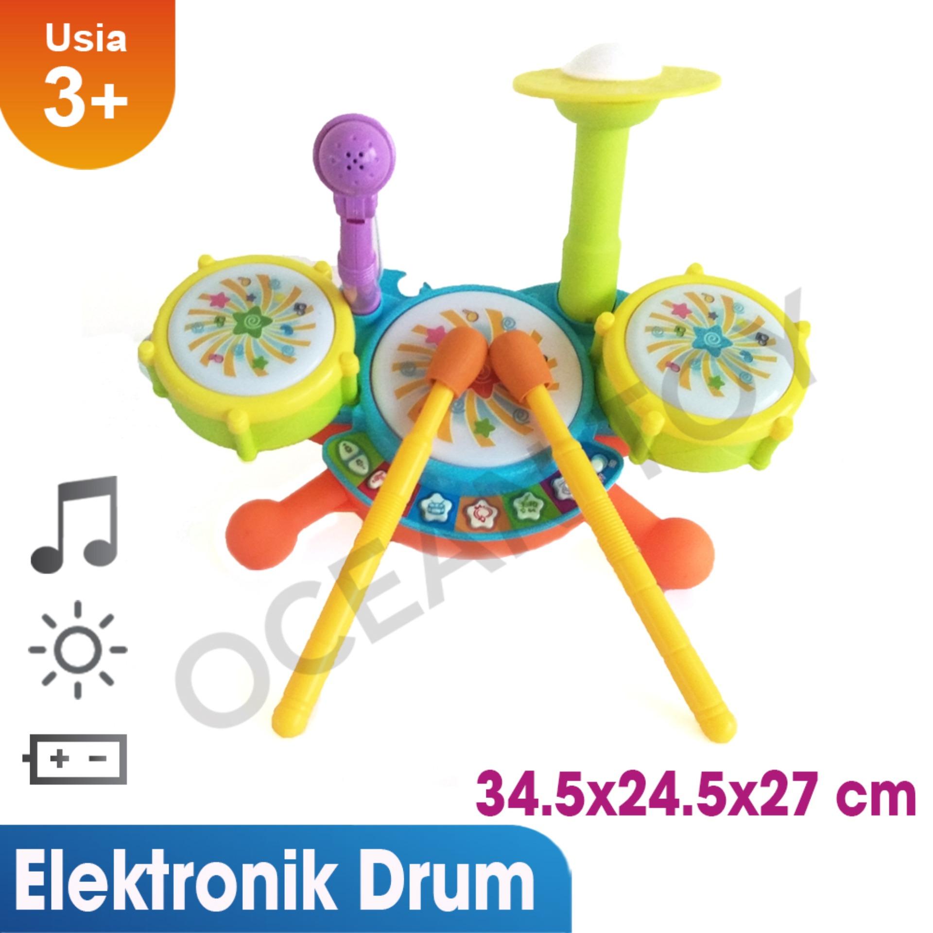 Ocean Toy Jazz Drum Set Mainan Musikal Anak - 6623A