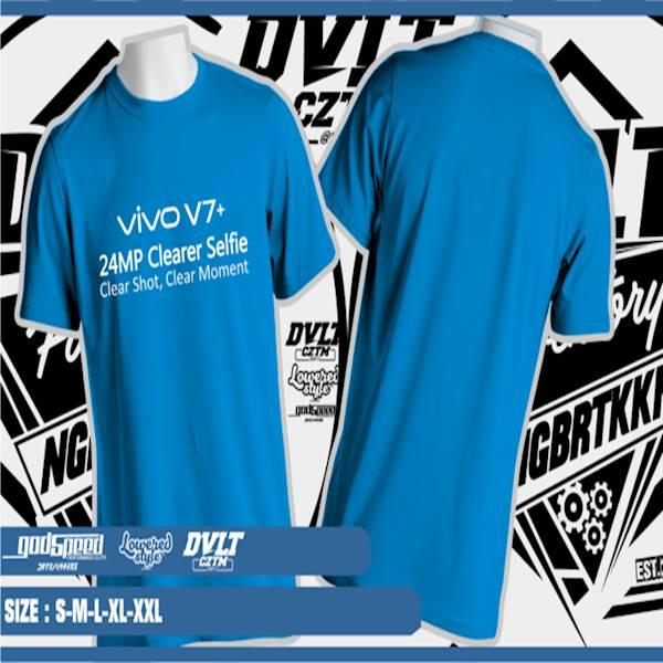 Kaos/T-Shirt Gadget Vivo V7 Plus Logo Murah