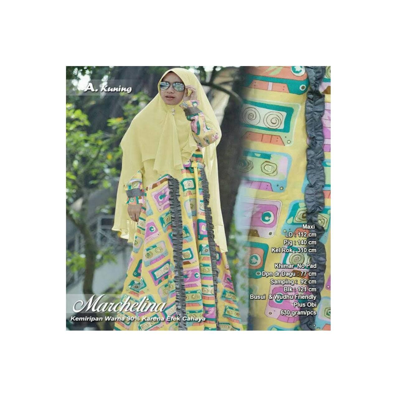 Promo Termurah Bergo Syari 118968 MARCHELINA SYARI KUNING