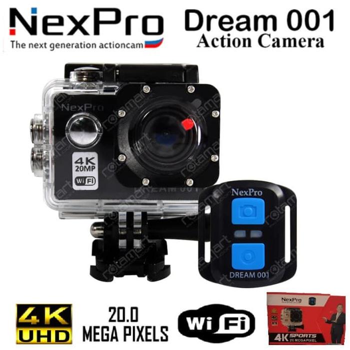 Action Camera Nexpro Dream 001 4K 20Mp Wifi GARANSI