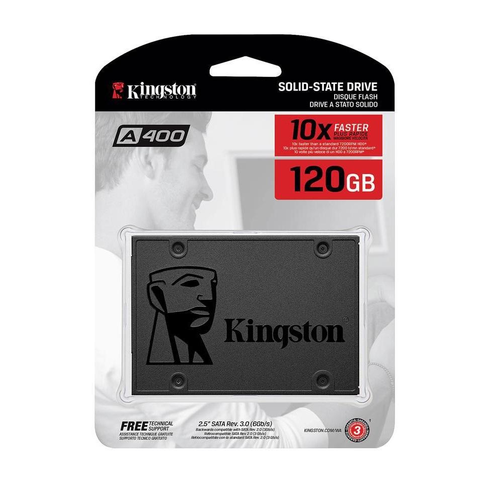 Kingston SSD A400 120GB Untuk Laptop - New & Tersegel - Termurah