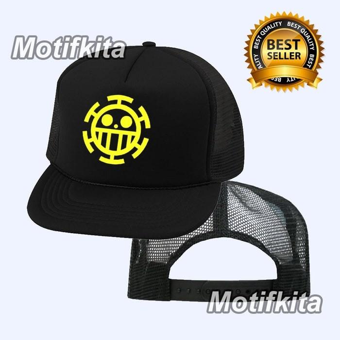 PRODUK TERLARIS CUSTOM TOPI ANIME ONE PIECE TRAFALGAR LAW