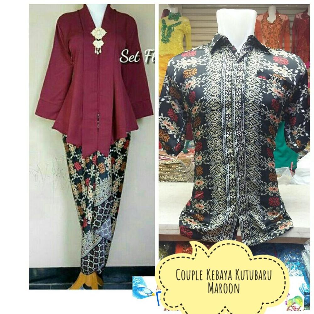 Couple Kebaya Kutubaru MaronA di lapak Toko Kembar Tanah Abang rinymangiwa