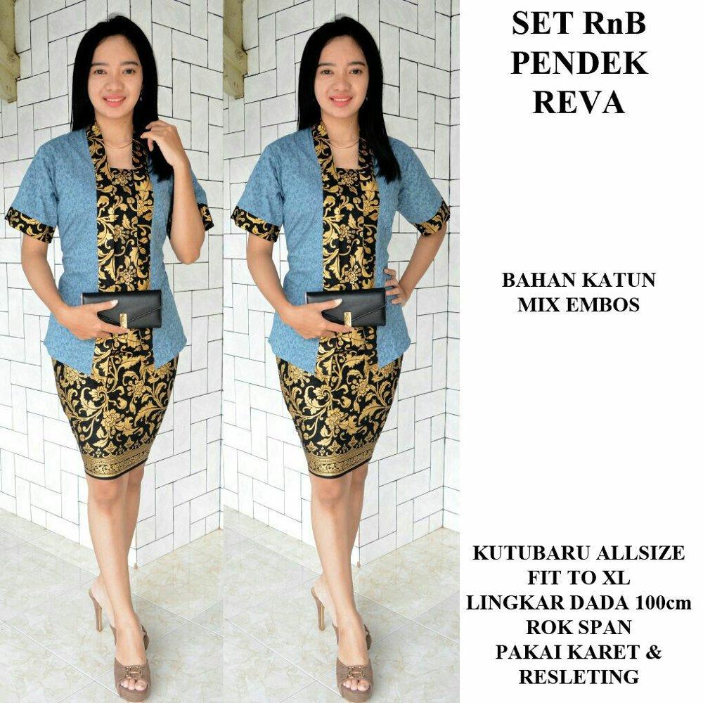 Rnb span reva 2 - rnb batik - kebaya - kebaya pendek - batik wanita - setelan batik - batik kantor di lapak Batik Gaul Pekalongan nur_janah2611