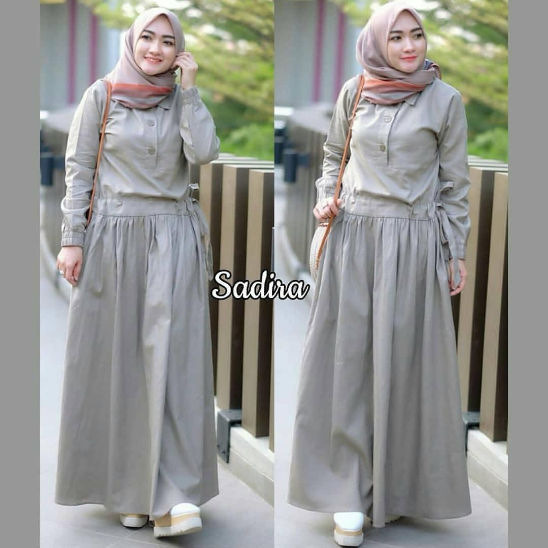 TOF GAMIS TERLARIS Gamis Wanita TERBARU Gamis Syari Dress Wanita Muslim Murah SADIRA DRESS